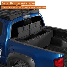 Fit 2005-2023 Toyota Tacoma Steel Truck Bed Tool Box Lockable Storage Box Pickup