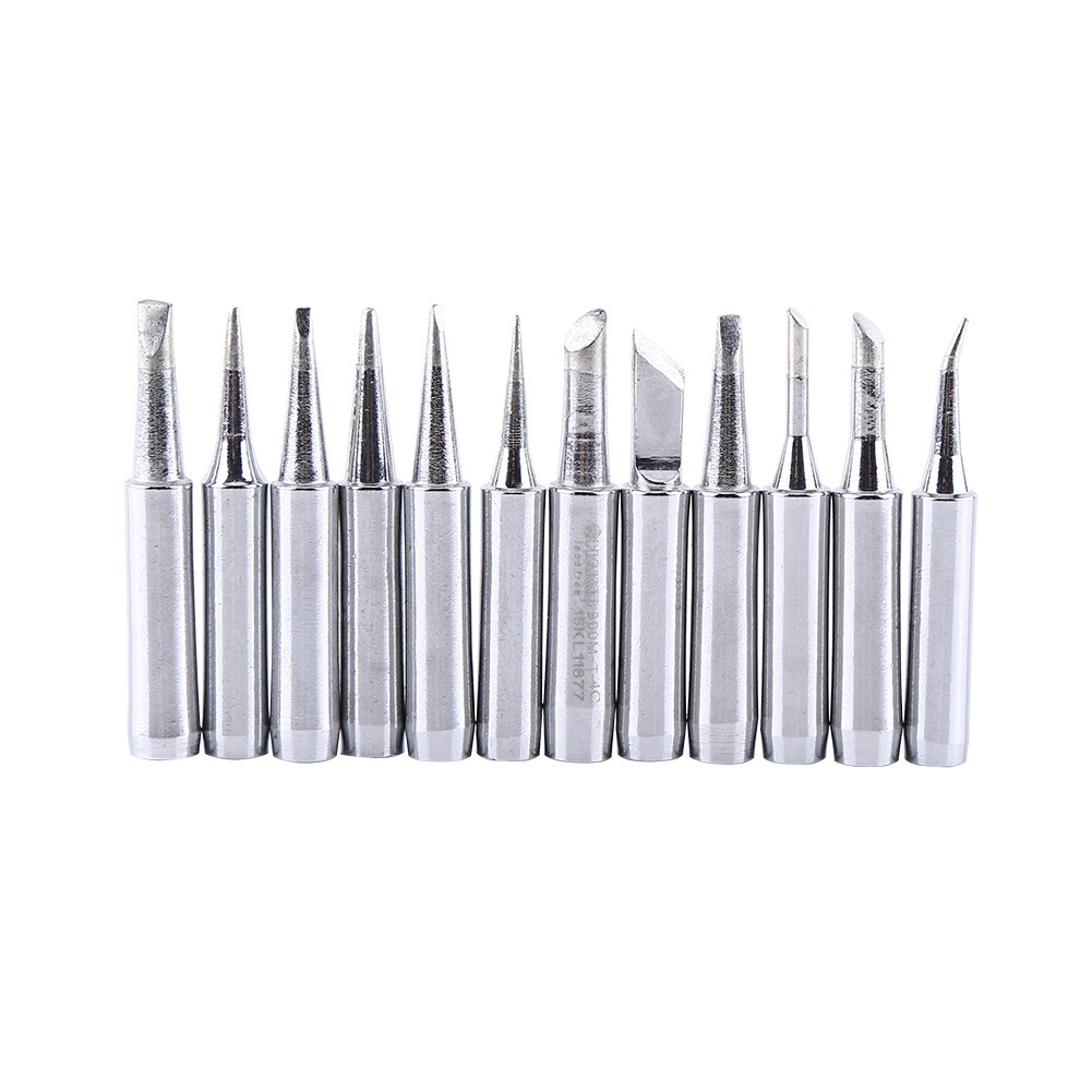 12Pcs Lead Free Soldering Tip Solder Replacement Tips 900M-T Rework Station BL
