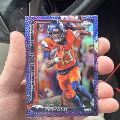 2025 Topps Chrome Pat Bryant Denver Broncos Rookie Purple /75 (#313)
