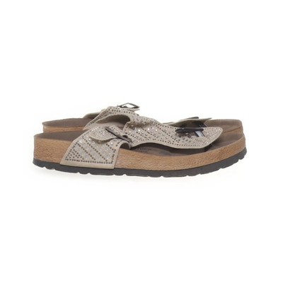 Birkenstock, Flip Flops, Größe: 36, Leder, Beige, Damen #iYT