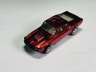 Restored Hot Wheels Redline - 1968 - Custom Mustang  - Red