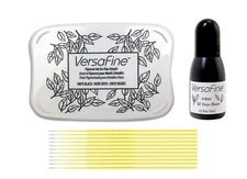 Tsukineko VersaFine Bundle - Onyx Black Versafine Full-Size Inkpad with...