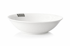 Avante Tableware White 8" Round Deep Bowl Porcelain White Serving Dishes Salad