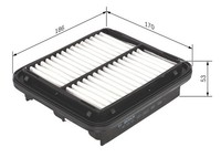 Bosch Luftfilter (1 987 429 164) FüR Daihatsu Move Sirion YRV Cuore V Toyota