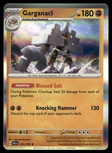 Garganacl 123/193 Rare Holo Paldea Evolved