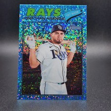 2026 Topps Heritage Baseball - Blue Sparkle Refractor #20 Jonathan Aranda SP