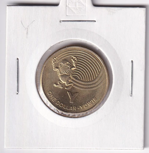 AUSTRALIAN: 2019 $1 aUNC AUSSIE COIN HUNT ALPHABET LETTER Y  YOWIE  #3644