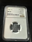 1943 1C MS 65 NGC