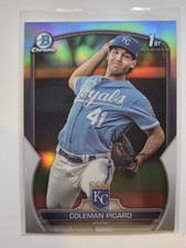 2023 Bowman Chrome 1st Refractor Coleman Picard BDC 161 Royals