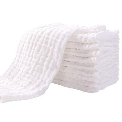 Baby Mulltücher Baumwolle 10er Pack Sauggstark Weich Waschlappen 27x50cm