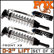 Fox 2.5 Adjustable Coil-over Front Shocks 07-18 Silverado Sierra 1500 0-2 Lift