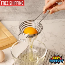 Stainless Steel Egg Separator Egg Yolk &White Divider Kitchen Cooking/Baker Tool