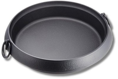 Iwachu Sukiyaki Pan 30cm Cast Iron with Black Baked Coating IH Compatible