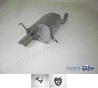 Auspuff Endtopf für Mercedes C-Klasse Sportcoupe Kompressor C180 + C200 + C230