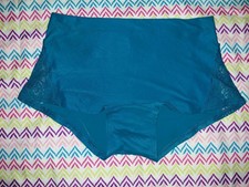 NeW Vs Pink Vintage Smooth Lace Detail boyshort Panty Size Medium Teal