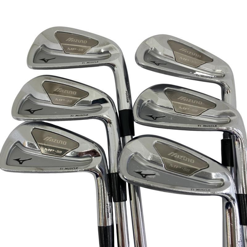 Mizuno MP-59 MP59 Iron Set 6pcs 5-Pw Stiff Flex Dynamic Gold S200 