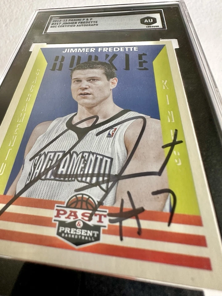 2012 Panini Past & Present Jimmer Fredette SGC Authentic Rookie Auto RC BYU - Image 2 of 4