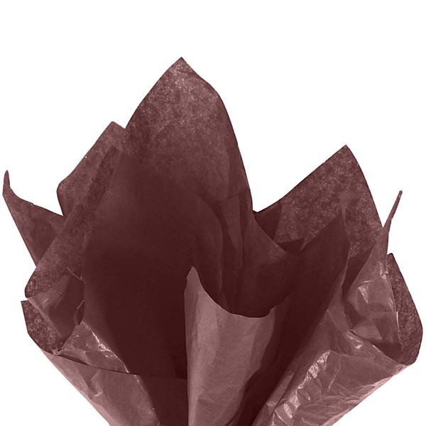 "20 Blatt Geschenk Seiden Papier 20\"X 26\" FüR Dekor Diy Basteln Braun"-image