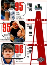 1996-97 Upper Deck #151 Kevin Garnett / Tom Gugliotta / Cherokee Parks