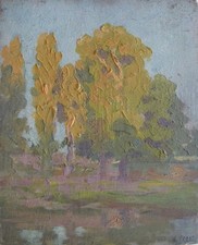 Gaston Prost (1881-1967) (04) - oil on wood - landscape