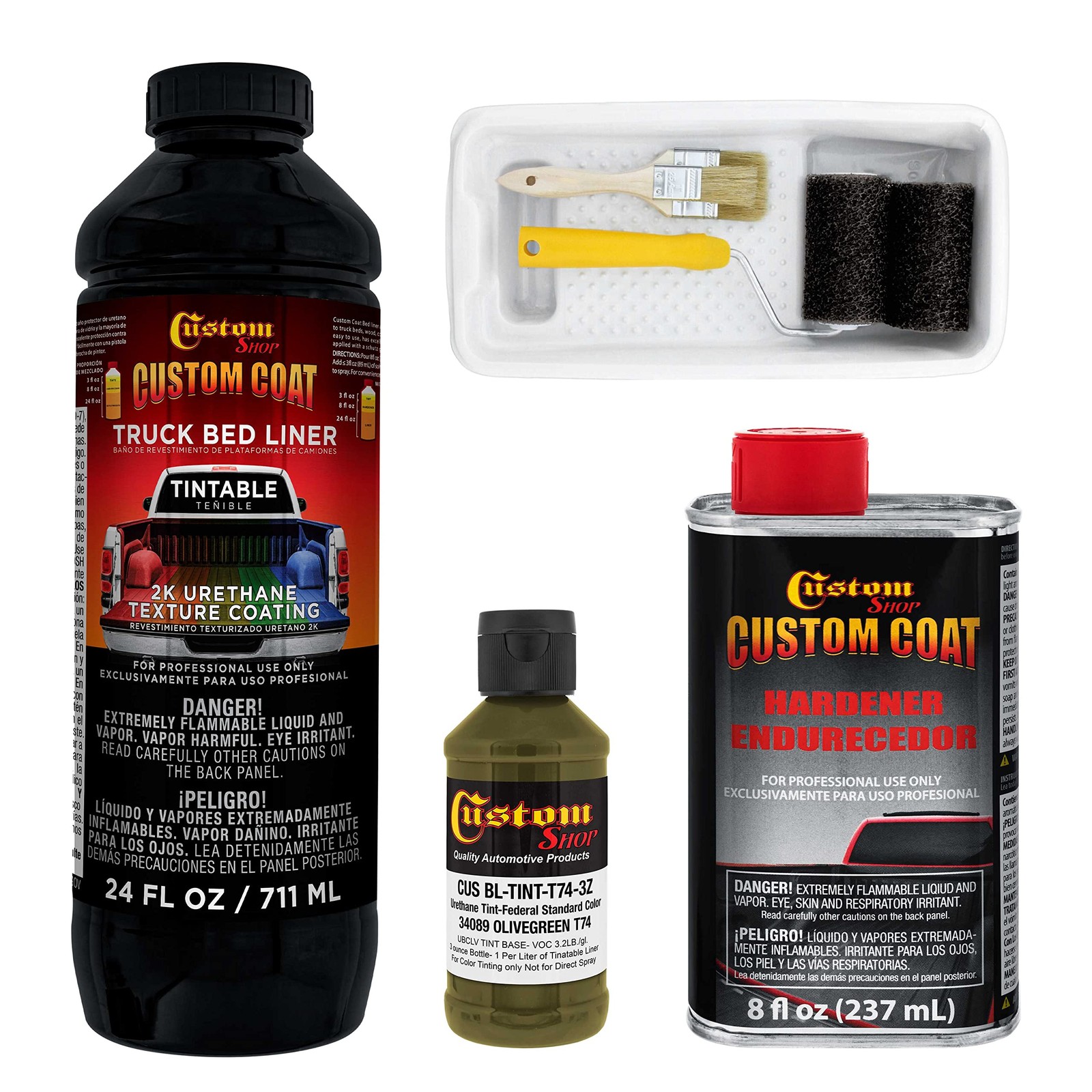 Federal Standard 34089 Olive Green T74 Urethane Paint for Roll, Brush, or Spray