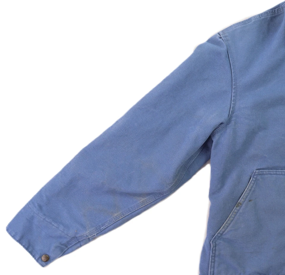 CARHARTT WJ022 США женщин средний синий каньон шерпа с подкладкой с капюшоном Куртка Пальто - Изображение 4 из 4