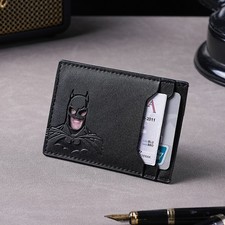 Superhero Batman Character Men's Multi-Card Wallet Card Holder ID Case with Mult