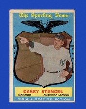 1959 Topps Set-Break #552 Casey Stengel As LOW GRADE (crease) *GMCARDS*