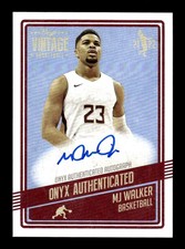 2021-22 Onyx Vintage #VAMW MJ Walker Blue Signatures