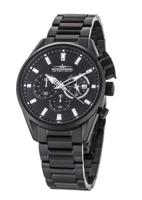 Thunderbirds Herrenuhr Chronograph Edelstahl 5 ATM