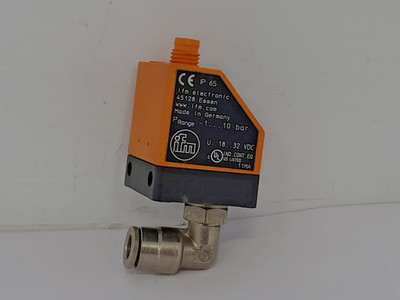 IFM ELECTRONIC PQ7834 PNEUMATIC PRESSURE SENSOR 4 PIN 32 VDC PNP NO NC