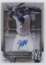 2025 Bowman Chrome Prospect Refractor 123/499 Richard Matic #CPA-RM Auto 0z95