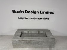 Bathroom bespoke tiled sink 800mm