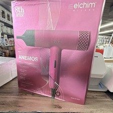 Elchim Anemos Pink Professional Hair Dryer Lightweight Noise Reduction