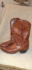 TONY LAMA Cowboy Boots Style 5084 Vintage Men’s US 9.5 D Brown Leather Western