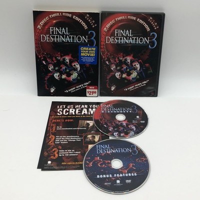 Final Destination 3 DVD 2006 Mary Elizabeth Winstead Creepy Supernatural Horror