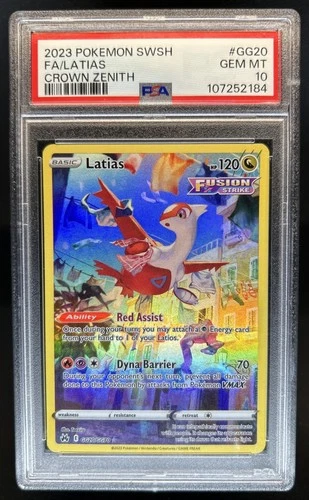 2023 Pokemon SWSH Crown Zenith Latias Galarian Gallery #GG20/GG70 PSA 10