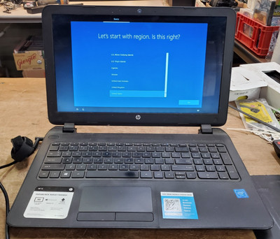 HP 15-f233wm Laptop w/Cable Intel Celeron N3050 15.6-in 4GB RAM 500GB HDD Win 10