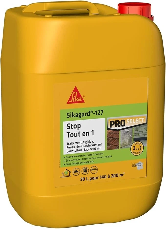 SIKA - Traitement algicide et fongicide - Sikagard 127 Stop Tout en 1 - Traiteme - Photo 2/4