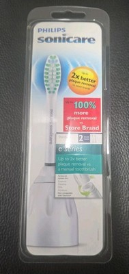 NEW Philips Sonicare E Series HX7022 Replacement Toothbrush Brush Heads- 2 heads