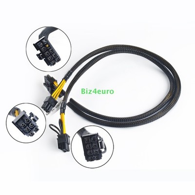 10pin to 6+8pin PCIE GPU Power Adapter Convertor Cable For HP ML350 Gen9 G9 50cm