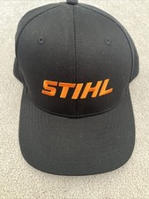 Rare Stihl Black Orange Baseball Hat Cap New Old Stock SnapBack