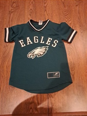 Offical NfL Apperal EAGLES Green Boys Size 8 Footbal Jersey