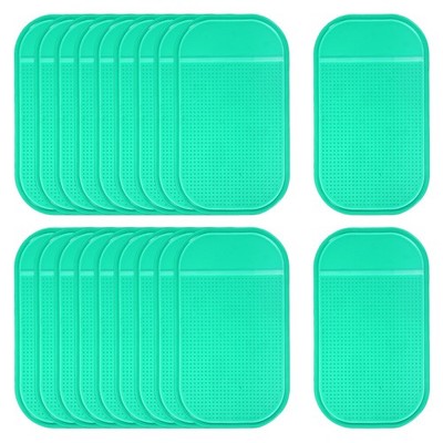 20 Pcs Car Dashboard Anti-Slip Mat, 5.5'' x 3.3'' Phone Grip Pad, Green