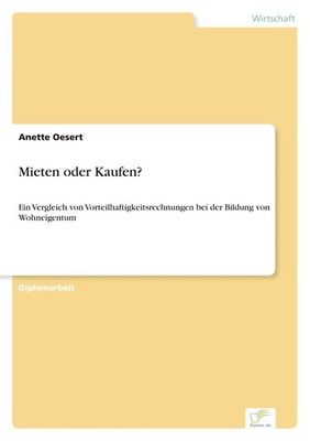Anette Oesert | Mieten oder Kaufen? | Taschenbuch | Deutsch (2000) | 112 S.