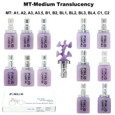 C14 Dental Emax Ceramic Blocks Lithium Disilicate Blocks MT CAD/CAM CEREC 5Pcs