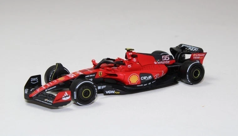 BBR Ferrari SF-23 #55 Carlos Sainz Bahrain GP 2023 1/64 BBRFER64015 - Immagine 2 di 3
