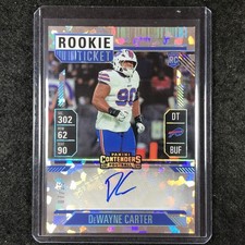 2024 Contenders Football DEWAYNE CARTER Rookie Ticket Auto Cracked Ice 7/25 #265
