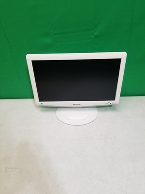 SHARP LC-19SK24U-W WHITE LCD /HDTV FLAT PANEL RETRO GAMING TV With Remote 