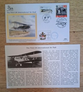 Benham Cover 75th Anniversary UK International Air Mail 1994